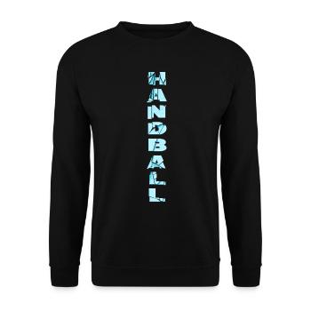 Handball Handball Joueur Handball Joueur Broken Splash - Sweat-shirt Unisexe - noir - Devant - Alina (178cm) & Michal (187cm)