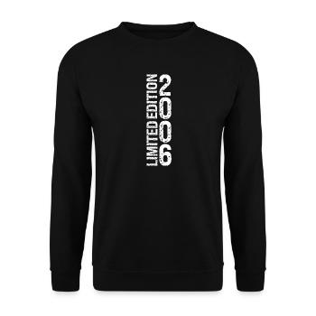Année 2006 Typographie Vintage - Sweat-shirt Unisexe - noir - Devant - Alina (178cm) & Michal (187cm)