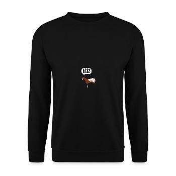 Appaloosa Horse Ranchers Riders Horse Show - Unisex Pullover - Schwarz - Vorne - Alina (178cm) & Michal (187cm)