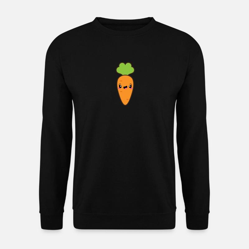 Cute carrot carrot - Unisex Sweatshirt - black