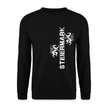 Steiermark - Unisex Pullover - Schwarz - Vorne - Alina (178cm) & Michal (187cm)