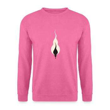Scintillement douillet de la flamme - Sweat-shirt Unisexe - rose - Devant