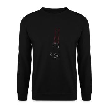 Maman Chat Bonne Fête Des Mères Pour La Famille Des Amoureux Des Chats - Sweat-shirt Unisexe - noir - Devant - Alina (178cm) & Michal (187cm)