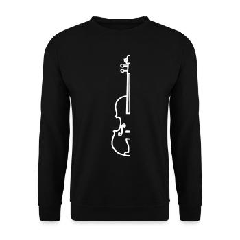 Violon violon violon musicien - Sweat-shirt Unisexe - noir - Devant - Alina (178cm) & Michal (187cm)