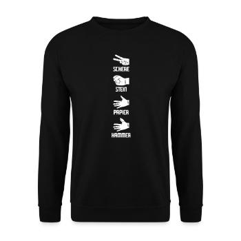 Handwerker Beruf Handwerk Geschenk - Unisex Pullover - Schwarz - Vorne - Alina (178cm) & Michal (187cm)