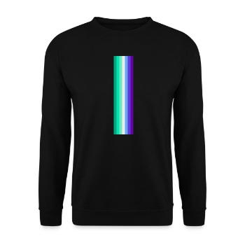 Human Human Rainbow Gift Idea Rainbow flag - Unisex Sweatshirt - black - Front - Alina (178cm) & Michal (187cm)