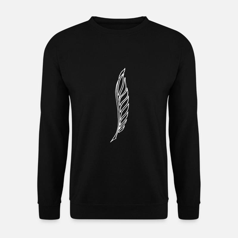 Bird feather pen holder - Unisex Sweatshirt - black