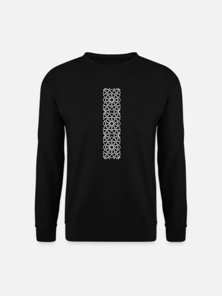 BÖHMISCHES WACHSMUSTER - Unisex Pullover - Schwarz