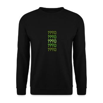 Chefkoch 1990 - Unisex Pullover - Schwarz - Vorne - Alina (178cm) & Michal (187cm)