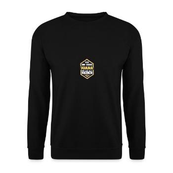 Joana - Unisex Pullover - Schwarz - Vorne - Alina (178cm) & Michal (187cm)