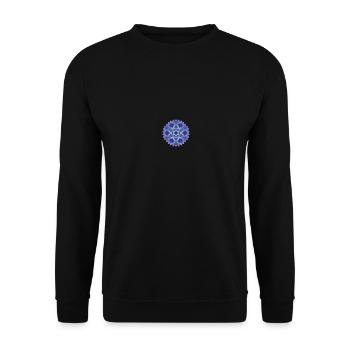 Mandala - Unisex Sweatshirt - black - Front - Alina (178cm) & Michal (187cm)