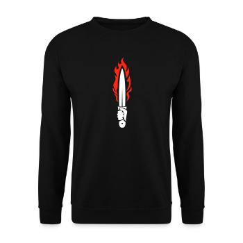 DIC DIR DAC - Sweat-shirt Unisexe - noir - Devant - Alina (178cm) & Michal (187cm)