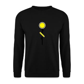 Vorsignal 2 - Unisex Pullover - Schwarz - Vorne - Alina (178cm) & Michal (187cm)