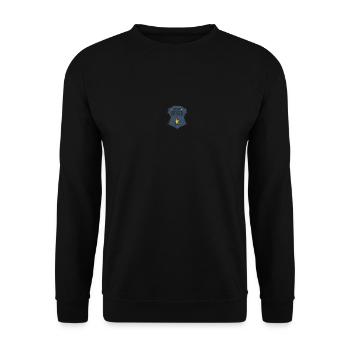Home Officer / Home Office Geschenk für Männer - Unisex Pullover - Schwarz - Vorne - Alina (178cm) & Michal (187cm)