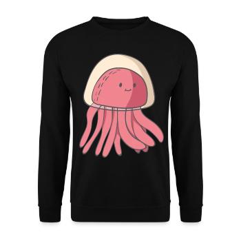 Qualle - Unisex Pullover - Schwarz - Vorne - Alina (178cm) & Michal (187cm)