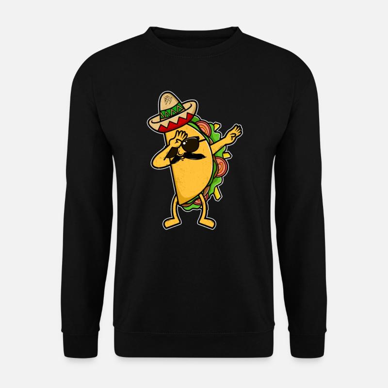Dabbing Taco Taco Liebhaber - Unisex Pullover - Schwarz