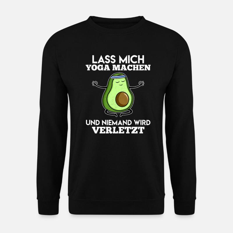 Yoga Avocado Yoga Queen - Unisex Pullover - Schwarz