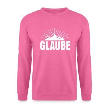 Glaube - Unisex Pullover - Pink - Vorne