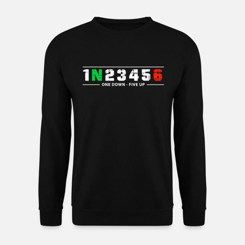 Motorrad Gänge 1N23456 Motorradfahrer & Motorradfa - Unisex Pullover - Schwarz