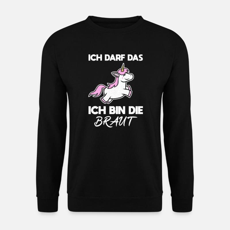 Einhorn Junggesellinnenabschied Team Braut - Unisex Pullover - Schwarz