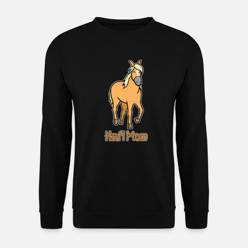 Hafi Mom Haflinger Liebhaber - Unisex Pullover - Schwarz