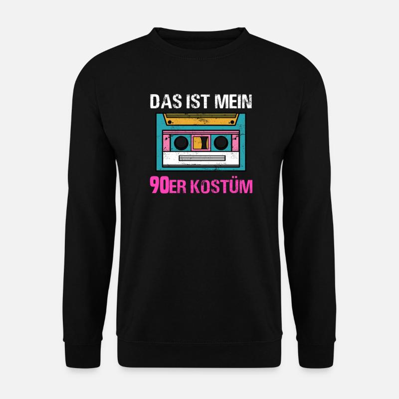Das ist mein 90er Jahre Kostüm 90er Party - Unisex Pullover - Schwarz