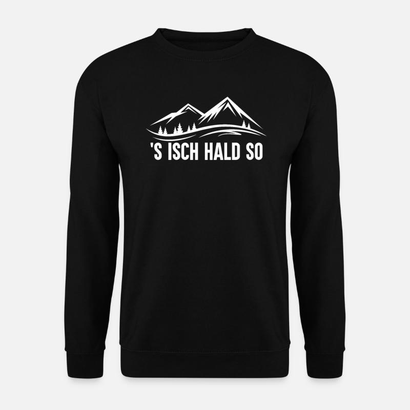 Schwaben Sprüche Schwäbisch - Unisex Pullover - Schwarz