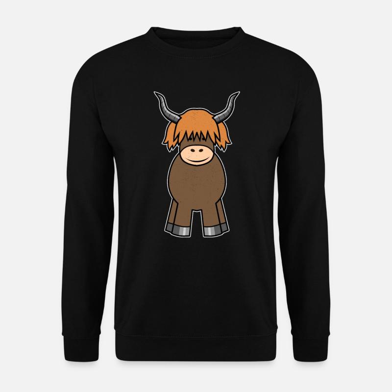 Vache écossaise - Sweat-shirt Unisexe - noir