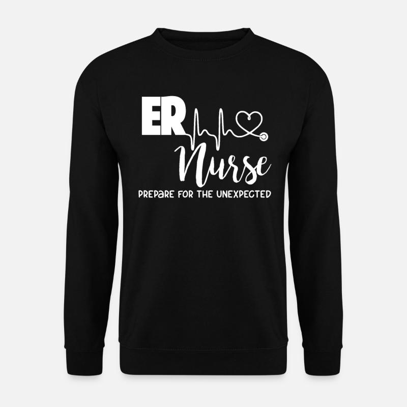 Notaufnahme Krankenschwester Krankenpflege - Unisex Pullover - Schwarz