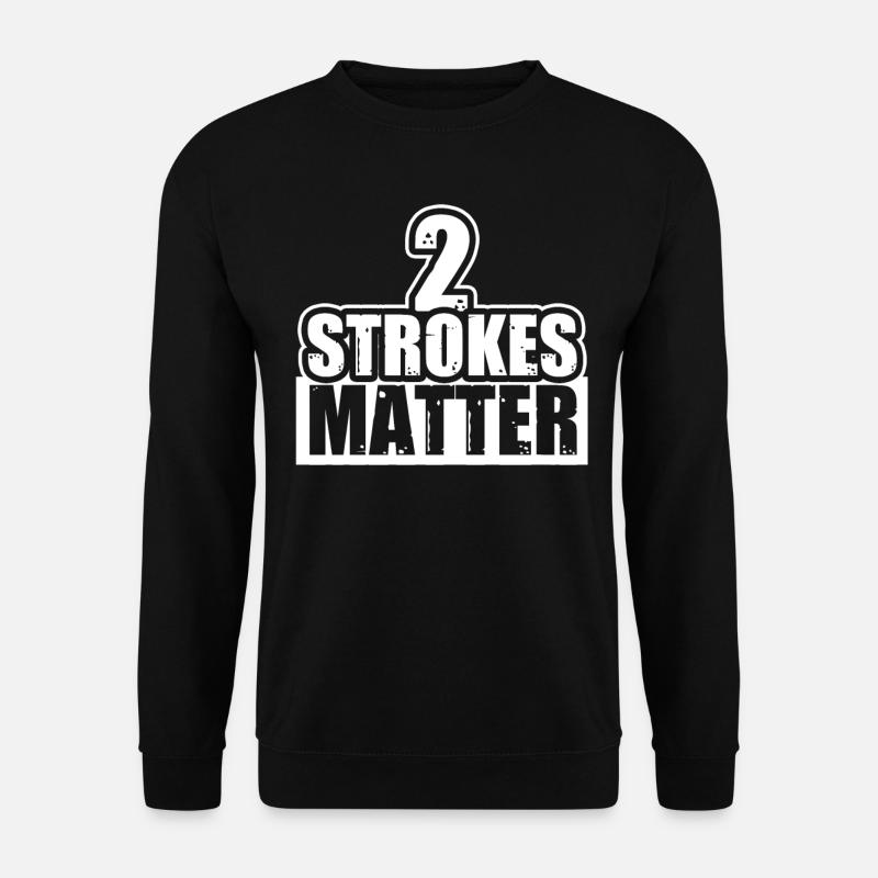 Two-stroke motorcycle motocross - Unisex Sweatshirt - black