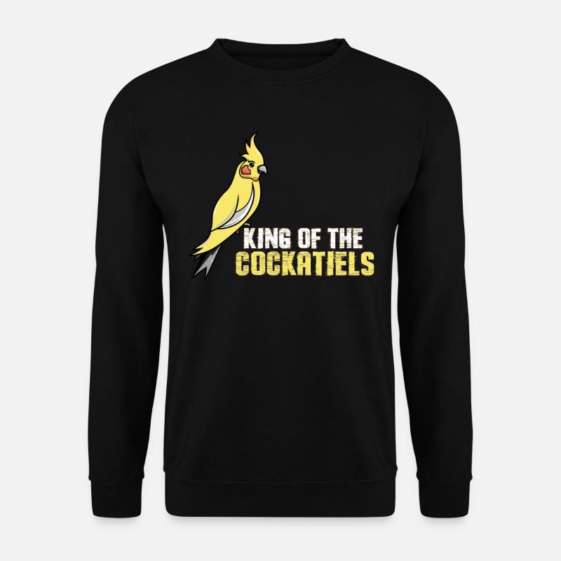 Cockatiel budgie parakeet bird - Unisex Sweatshirt - black