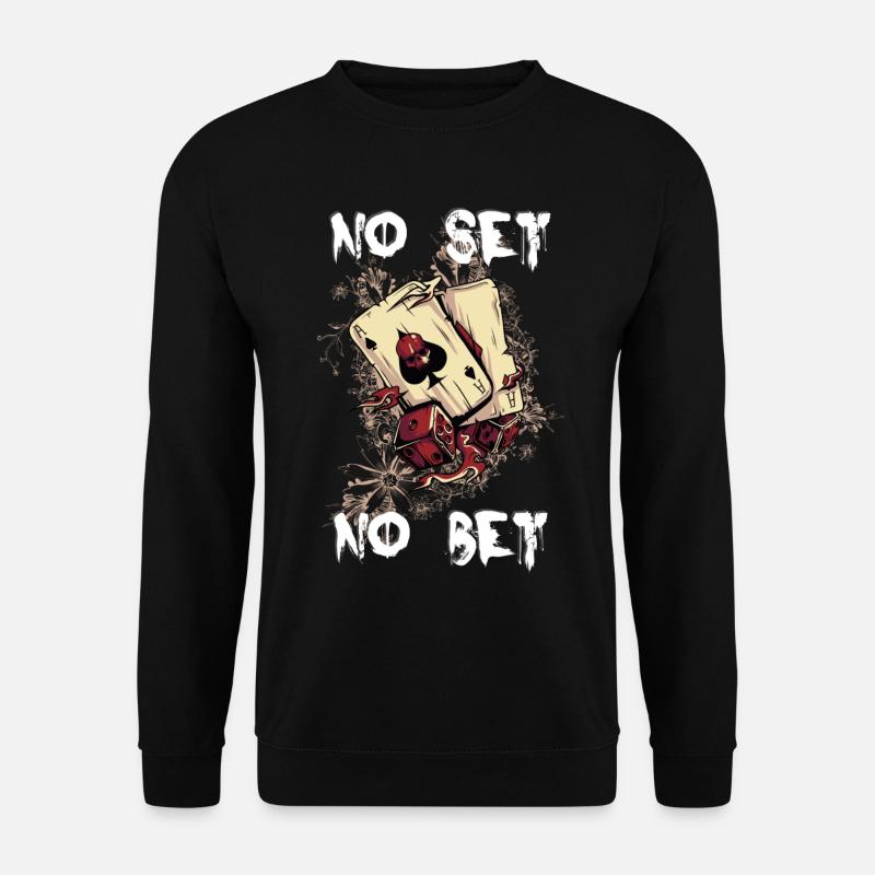Poker Casino Vegas Karten Cards - Unisex Pullover - Schwarz