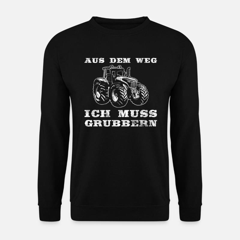 Grubber Landmaschinen für Ackerbauer - Unisex Pullover - Schwarz