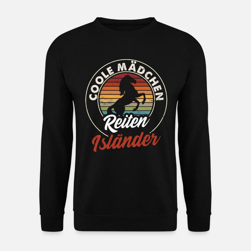 Isländer Pferde für Tölter - Unisex Pullover - Schwarz