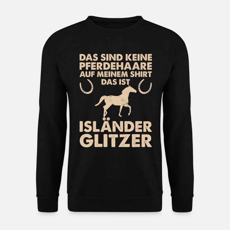 Isländer Pferde für Tölter - Unisex Pullover - Schwarz