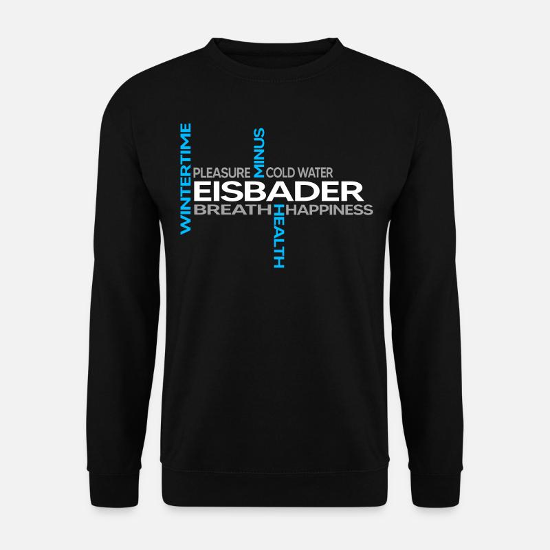 winterbader eisbader polar arktis kältebad eisbad - Unisex Pullover - Schwarz