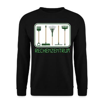 garten kleingarten biobauer rechenzentrum gärtner - Unisex Pullover - Schwarz - Vorne - Alina (178cm) & Michal (187cm)