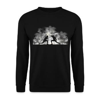 Fechter Fechtsport Fencer Fechten Fencing - Unisex Sweatshirt - black - Front - Alina (178cm) & Michal (187cm)
