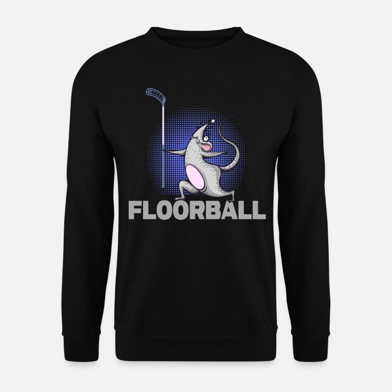 Unihockey Floorball Floorball-Maus Bandy - Unisex Pullover - Schwarz