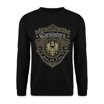 Quedlinburg (bonne vieille ville-édition) - Sweat-shirt Unisexe - noir - Devant - Alina (178cm) & Michal (187cm)