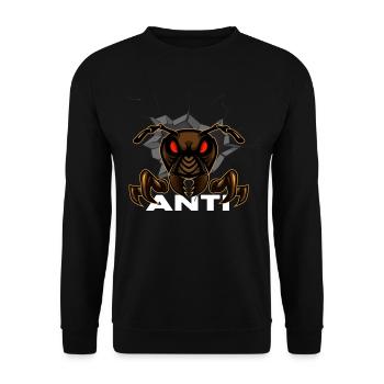 Fourmi colonie de fourmis feu ant"anti » - Sweat-shirt Unisexe - noir - Devant - Alina (178cm) & Michal (187cm)