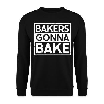 Les boulangers vont cuisiner - Baker Gifts - Sweat-shirt Unisexe - noir - Devant - Alina (178cm) & Michal (187cm)
