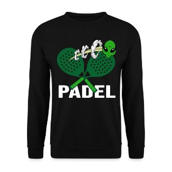 Padel Padel Tennis Padel Tennis Player Padel Space - Unisex Sweatshirt - black - Front - Alina (178cm) & Michal (187cm)