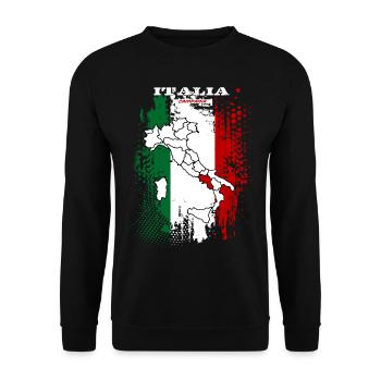 Campania - Unisex Sweatshirt - black - Front - Alina (178cm) & Michal (187cm)