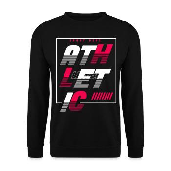 Athletic Sport Urban Streetstyle - Unisex Pullover - Schwarz - Vorne - Alina (178cm) & Michal (187cm)