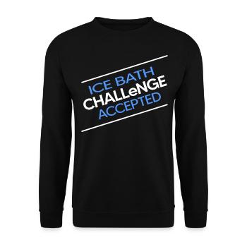 Bains de glace nageurs d’hiver ICEBATH CHALLENGE - Sweat-shirt Unisexe - noir - Devant - Alina (178cm) & Michal (187cm)