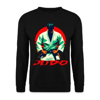 Judo - Unisex Pullover - Schwarz - Vorne - Alina (178cm) & Michal (187cm)