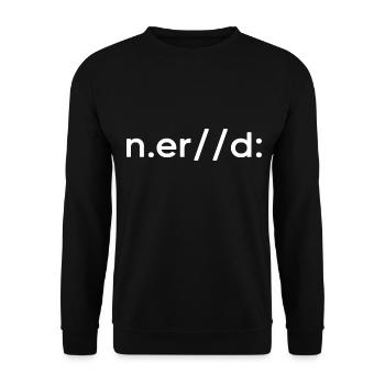 nerd coder online gaming gamer IT-experte - Unisex Pullover - Schwarz - Vorne - Alina (178cm) & Michal (187cm)