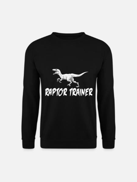 Raptor Trainer Dinosaurier Velociraptor Dino - Unisex Pullover - Schwarz