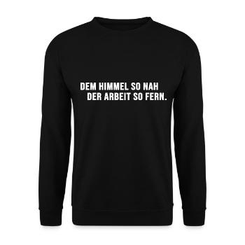 Bergzitate Bergwandern Bergsteiger Gipfelsprüche - Unisex Pullover - Schwarz - Vorne - Alina (178cm) & Michal (187cm)